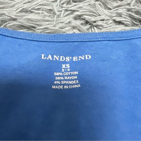 Lands End Sleeveless Blue Dress Size Extra Small - Picture 4 of 8